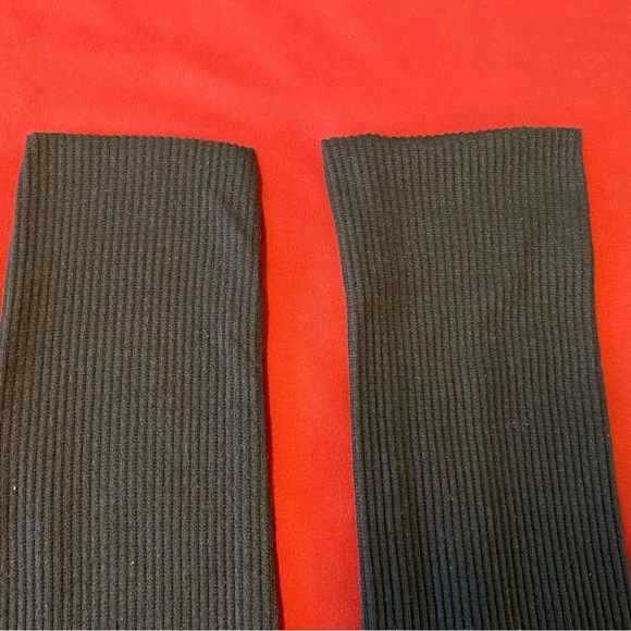 JEGGOLOGY Cotton Rib Knit Leggings L/XL Jet Black Preowned - Picture 3 of 15